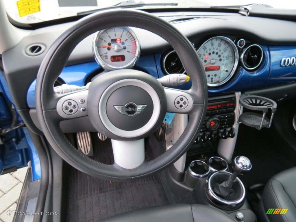 2006 Cooper S Hardtop - Hyper Blue Metallic / Panther Black photo #17