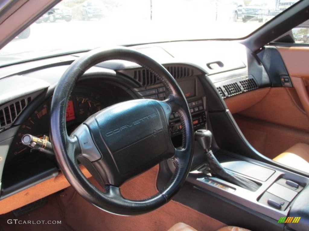 1991 Chevrolet Corvette Coupe Saddle Dashboard Photo #80466308