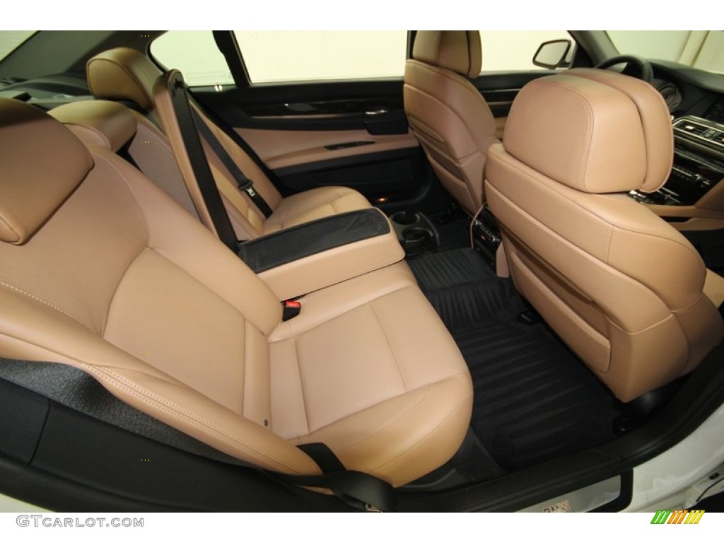 Saddle/Black Interior 2012 BMW 7 Series 750Li Sedan Photo #80466564