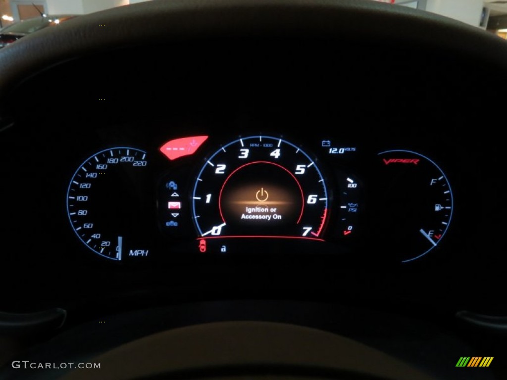 2013 Dodge SRT Viper GTS Coupe Gauges Photo #80467325