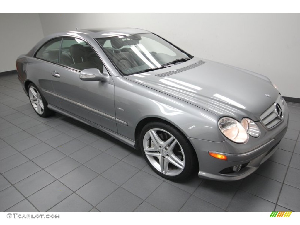Palladium Silver Metallic 2009 Mercedes-Benz CLK 350 Grand Edition Coupe Exterior Photo #80468807