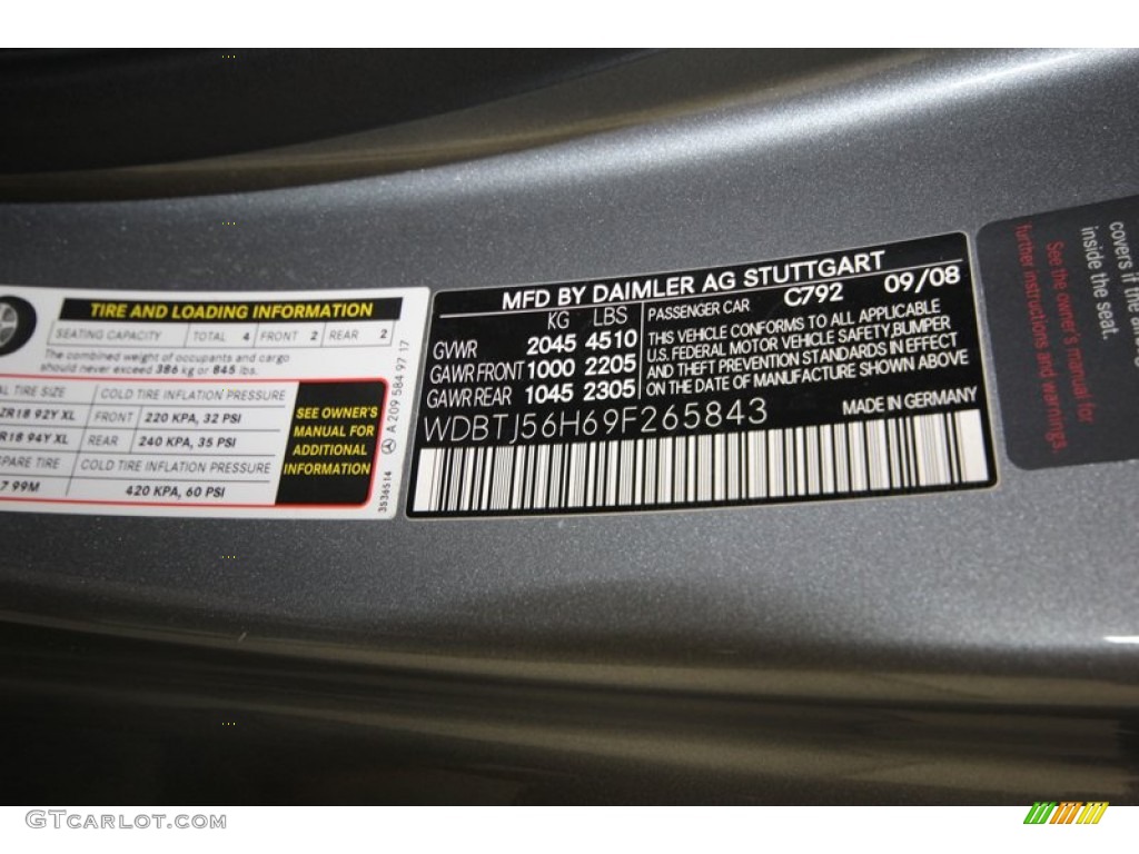2009 Mercedes-Benz CLK 350 Grand Edition Coupe Parts Photos