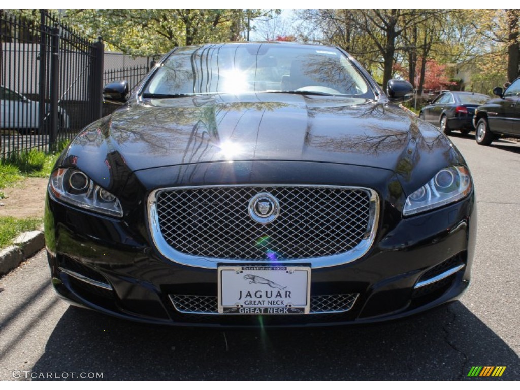 2012 XJ XJL Portfolio - Midnight Black / Ivory/Oyster photo #2