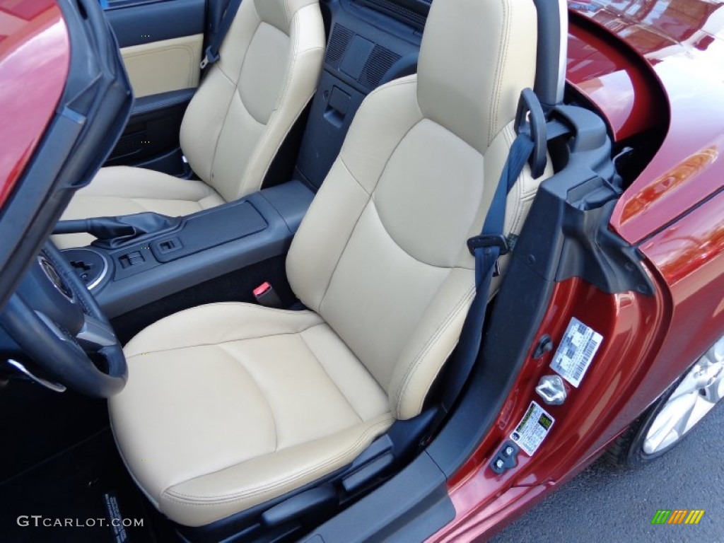 Dune Beige Interior 2012 Mazda MX-5 Miata Grand Touring Hard Top Roadster Photo #80469302