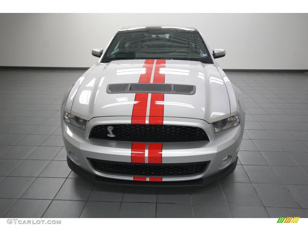 Ingot Silver Metallic 2012 Ford Mustang Shelby GT500 SVT Performance Package Coupe Exterior Photo #80469518
