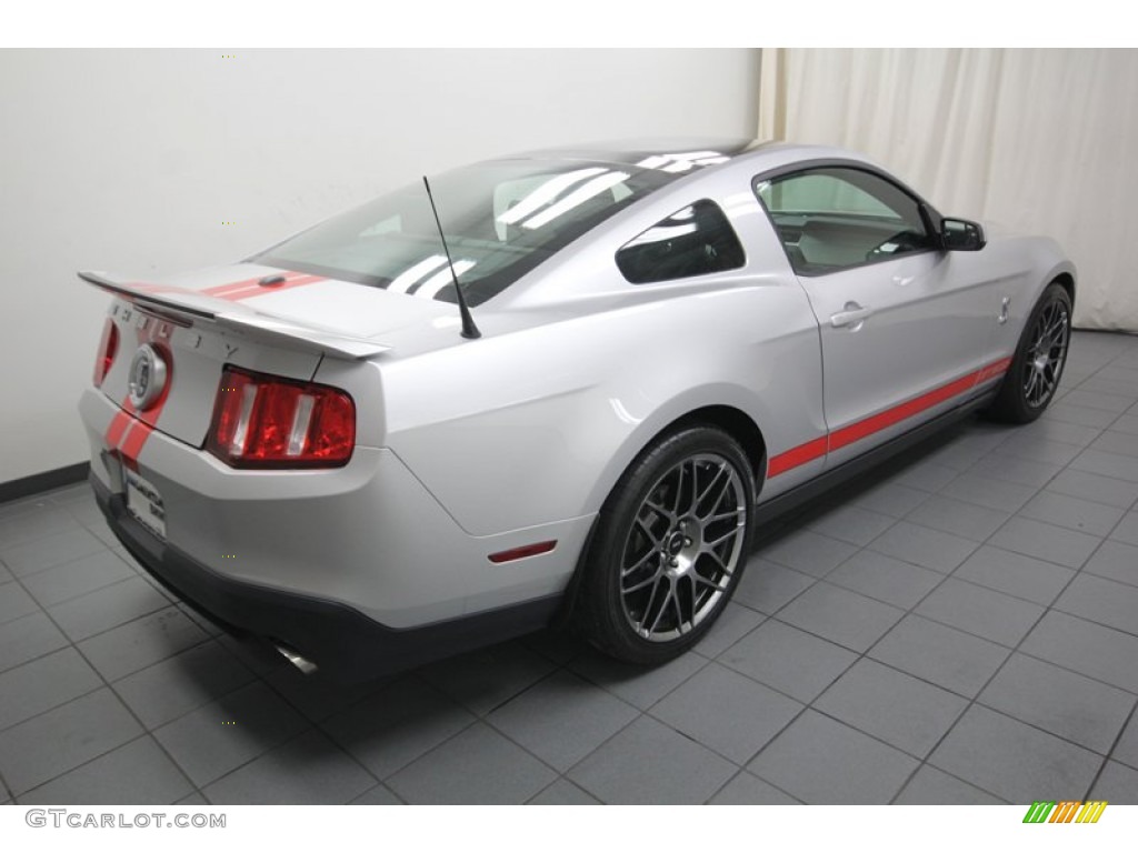 Ingot Silver Metallic 2012 Ford Mustang Shelby GT500 SVT Performance Package Coupe Exterior Photo #80469620