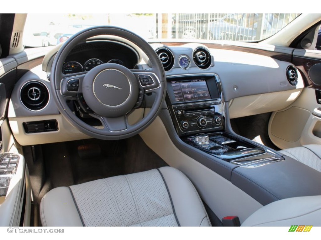 2012 Jaguar XJ XJL Portfolio Ivory/Oyster Dashboard Photo #80469712