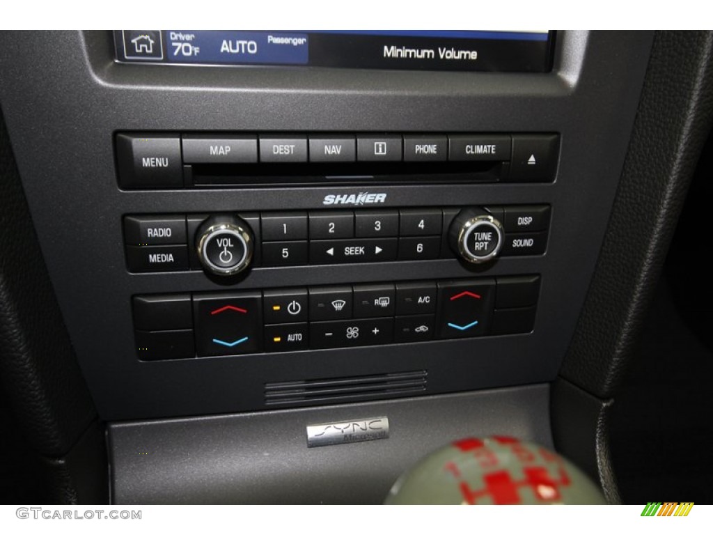 2012 Ford Mustang Shelby GT500 SVT Performance Package Coupe Controls Photo #80469809