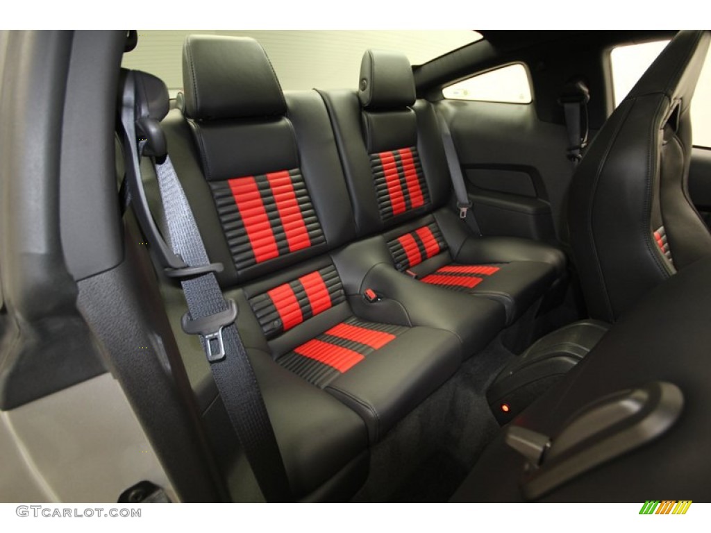 Charcoal Black/Red Recaro Sport Seats Interior 2012 Ford Mustang Shelby GT500 SVT Performance Package Coupe Photo #80470052