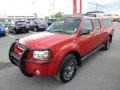 Aztec Red 2003 Nissan Frontier XE V6 Crew Cab 4x4 Exterior
