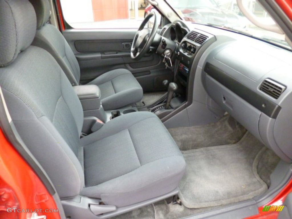 Black Interior 2003 Nissan Frontier XE V6 Crew Cab 4x4 Photo #80471381
