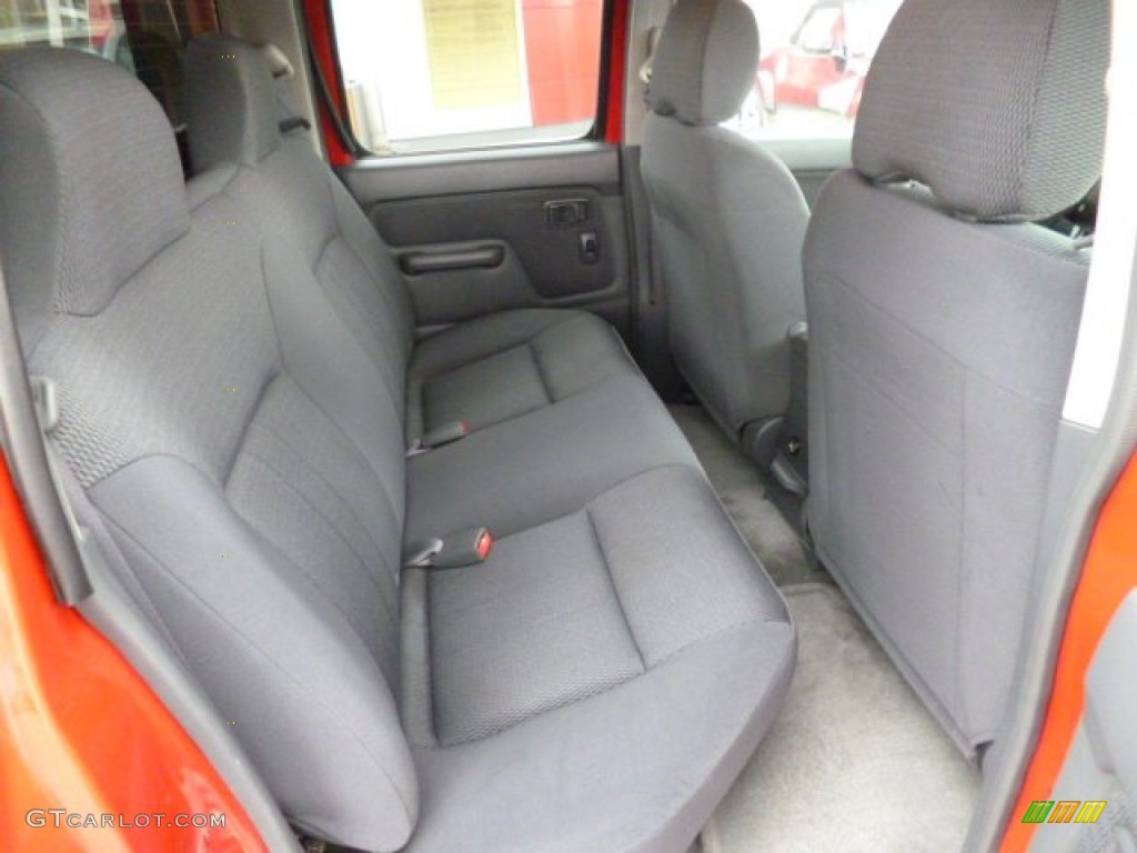 Black Interior 2003 Nissan Frontier XE V6 Crew Cab 4x4 Photo #80471394