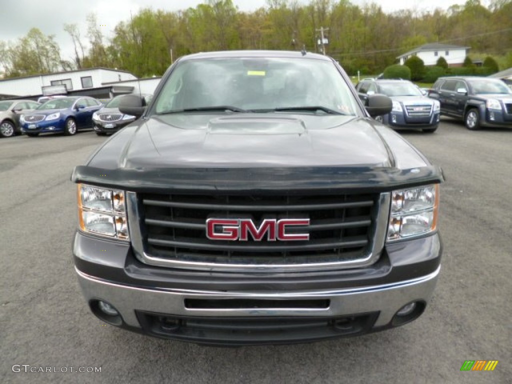 2010 Sierra 1500 SLE Crew Cab 4x4 - Storm Gray Metallic / Ebony photo #2