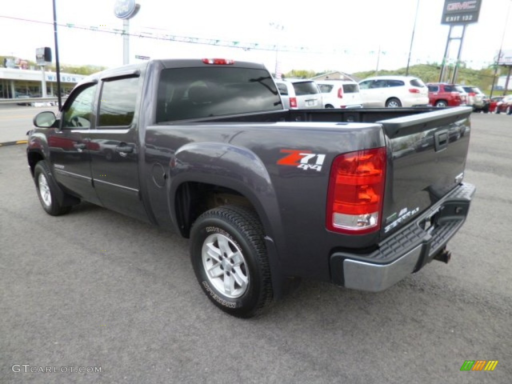 2010 Sierra 1500 SLE Crew Cab 4x4 - Storm Gray Metallic / Ebony photo #5
