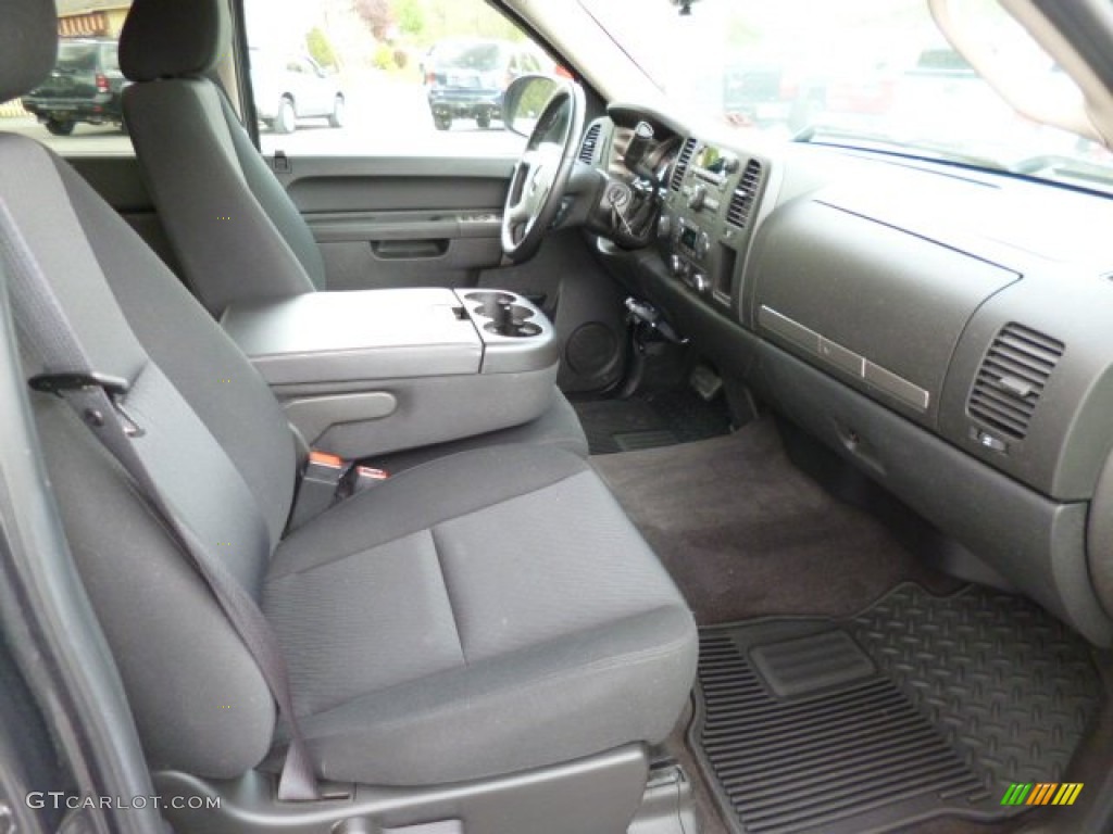 2010 Sierra 1500 SLE Crew Cab 4x4 - Storm Gray Metallic / Ebony photo #10