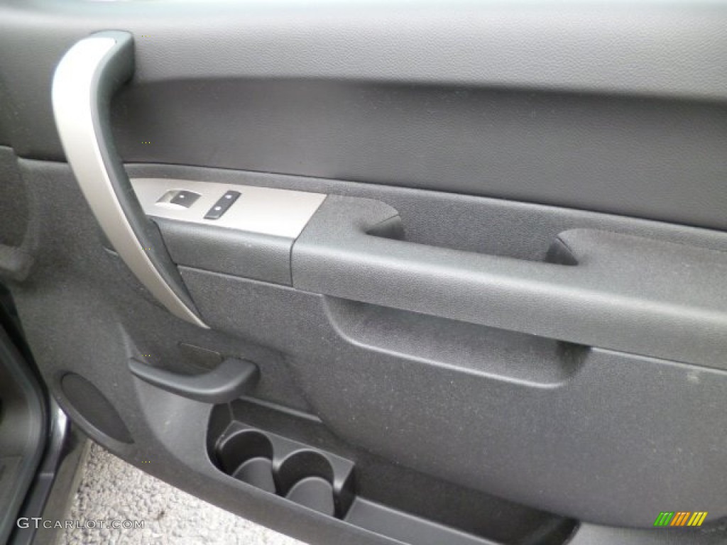 2010 Sierra 1500 SLE Crew Cab 4x4 - Storm Gray Metallic / Ebony photo #11