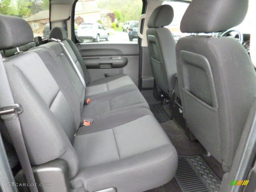 2010 Sierra 1500 SLE Crew Cab 4x4 - Storm Gray Metallic / Ebony photo #12
