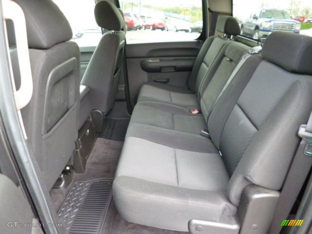 2010 Sierra 1500 SLE Crew Cab 4x4 - Storm Gray Metallic / Ebony photo #14