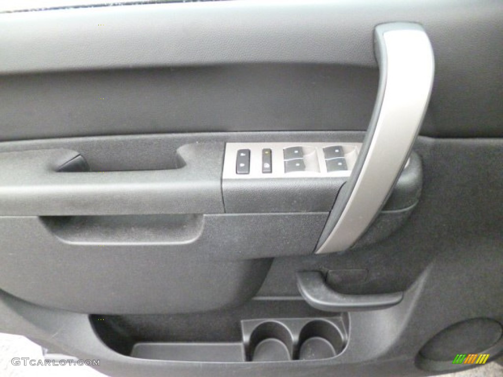 2010 Sierra 1500 SLE Crew Cab 4x4 - Storm Gray Metallic / Ebony photo #18