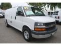 Summit White 2009 Chevrolet Express 3500 Extended Cargo Van