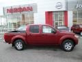 2013 Cayenne Red Nissan Frontier SV V6 Crew Cab 4x4  photo #8