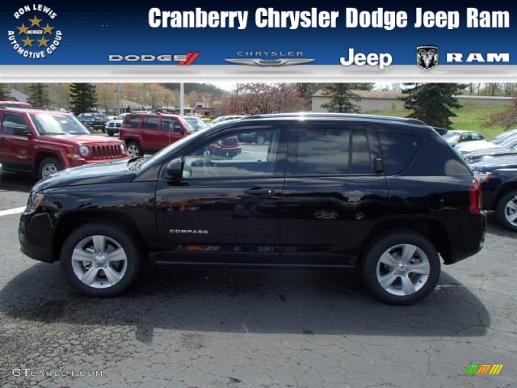 2014 Compass Sport 4x4 - Black / Dark Slate Gray photo #1