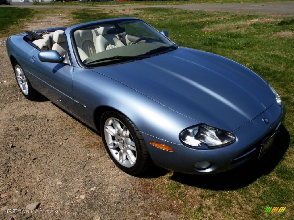 Sapphire Blue Metallic 2002 Jaguar XK XK8 Convertible Exterior Photo #80474303