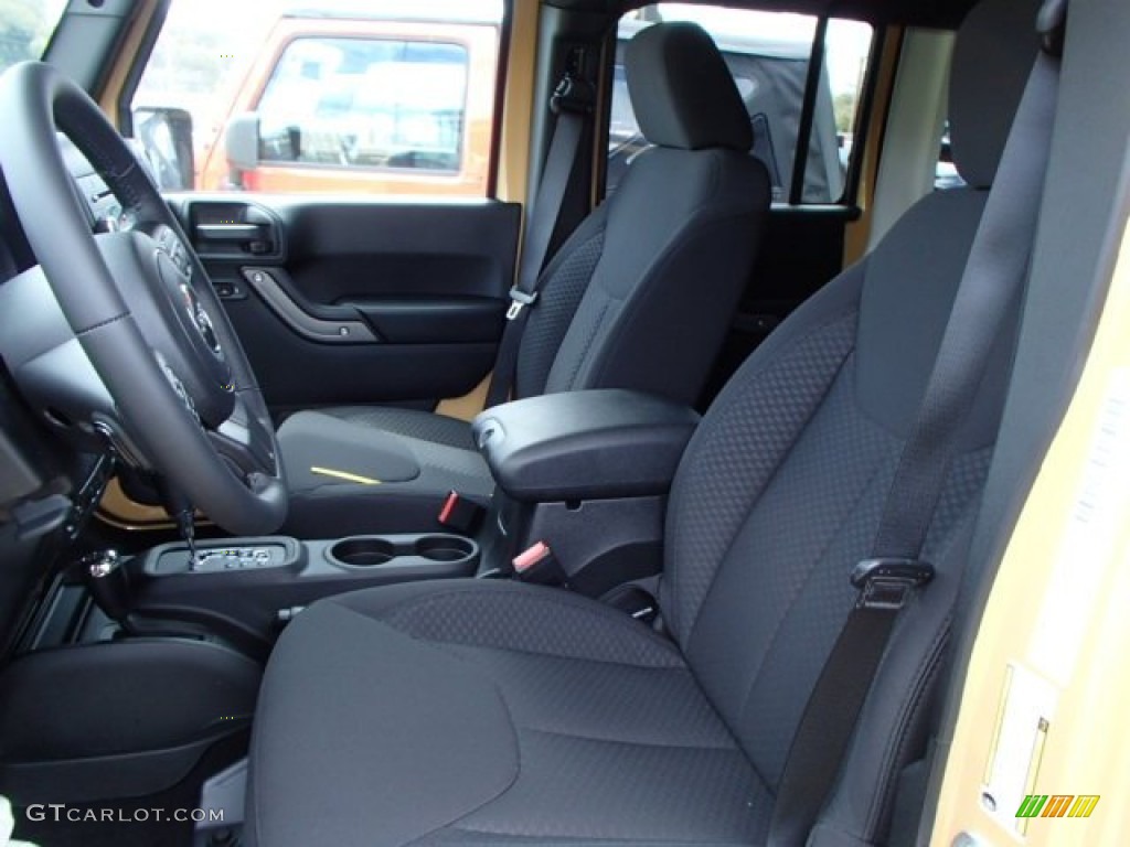 Black Interior 2013 Jeep Wrangler Unlimited Sport S 4x4 Photo #80474338