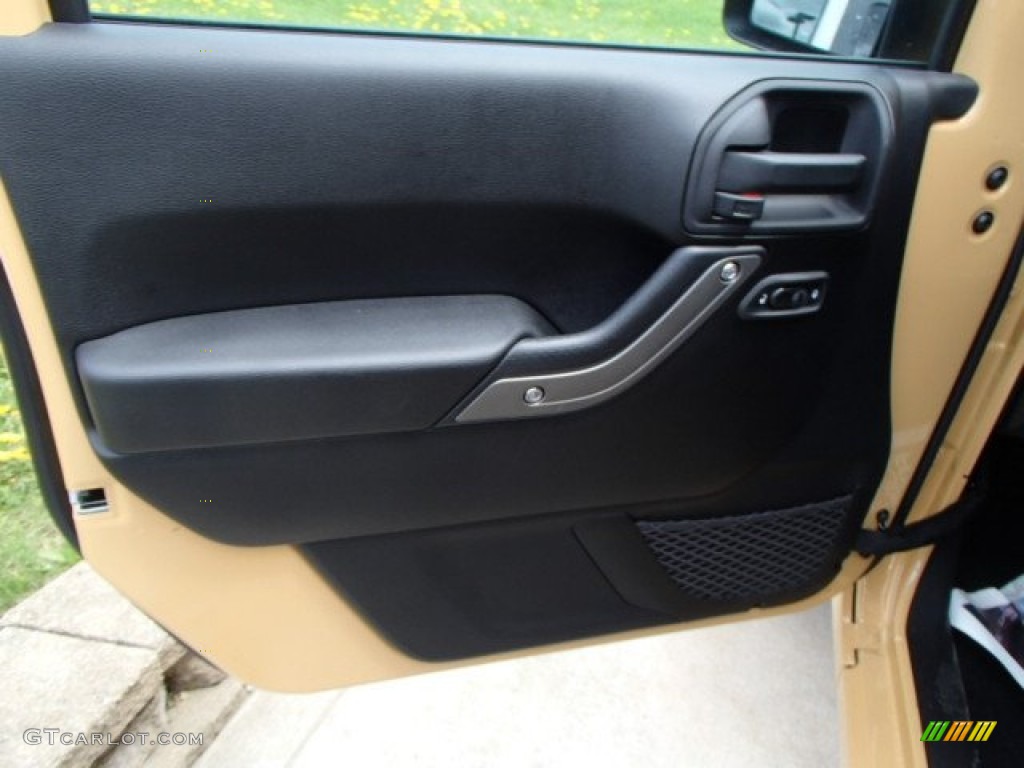 2013 Jeep Wrangler Unlimited Sport S 4x4 Black Door Panel Photo #80474353