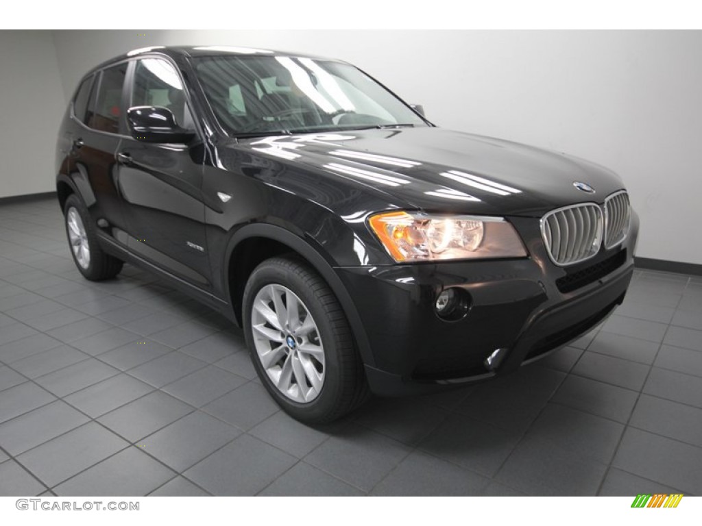 2014 X3 xDrive28i - Black Sapphire Metallic / Black photo #1