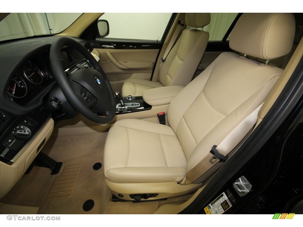 Sand Beige Interior 2014 BMW X3 xDrive28i Photo #80475896