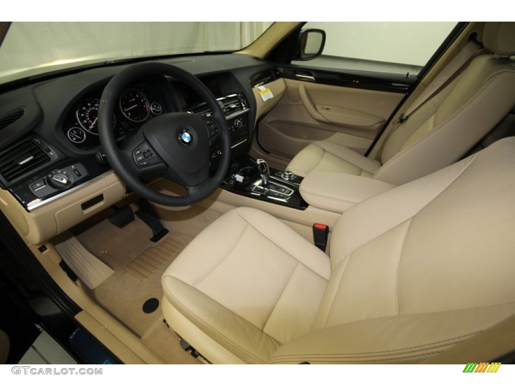 Sand Beige Interior 2014 BMW X3 xDrive28i Photo #80476006