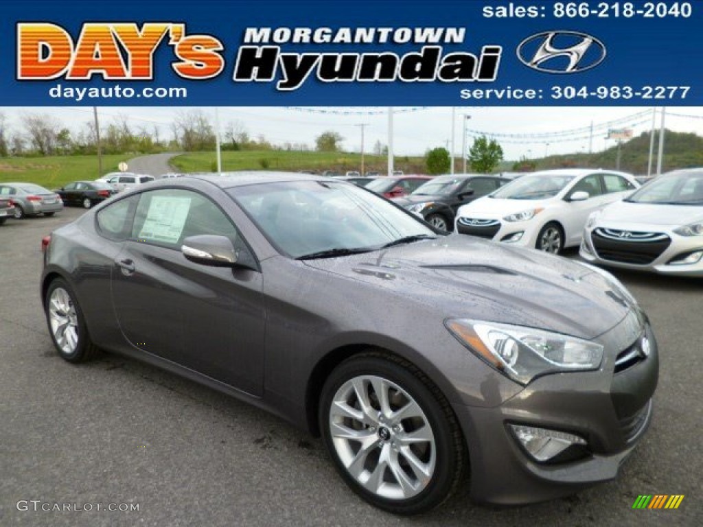 2013 Genesis Coupe 3.8 Grand Touring - Gran Premio Gray / Black Leather photo #1