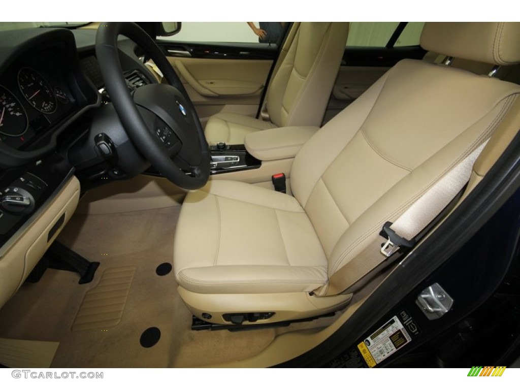 Sand Beige Interior 2014 BMW X3 xDrive28i Photo #80476422