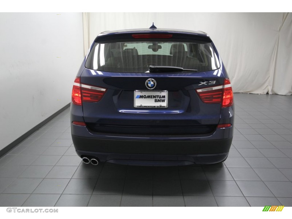 2014 X3 xDrive28i - Deep Sea Blue Metallic / Sand Beige photo #9