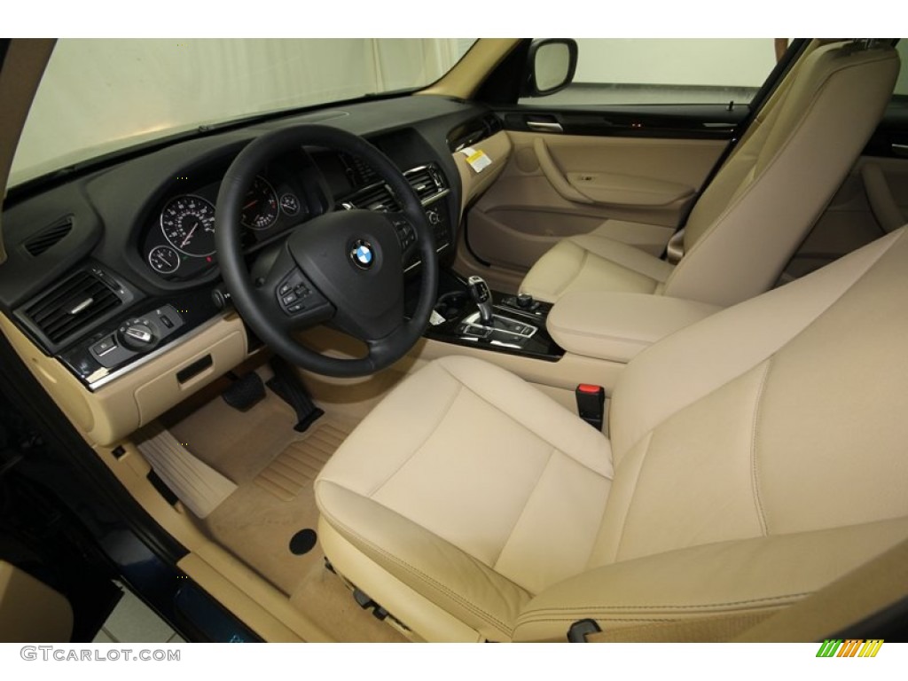 Sand Beige Interior 2014 BMW X3 xDrive28i Photo #80476511