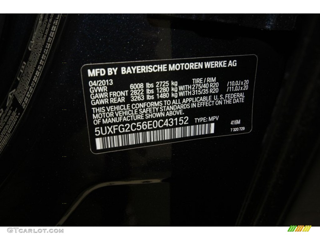 2014 X6 xDrive35i - Carbon Black Metallic / Black photo #9