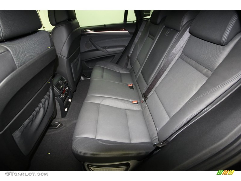 Black Interior 2014 BMW X6 xDrive35i Photo #80476869