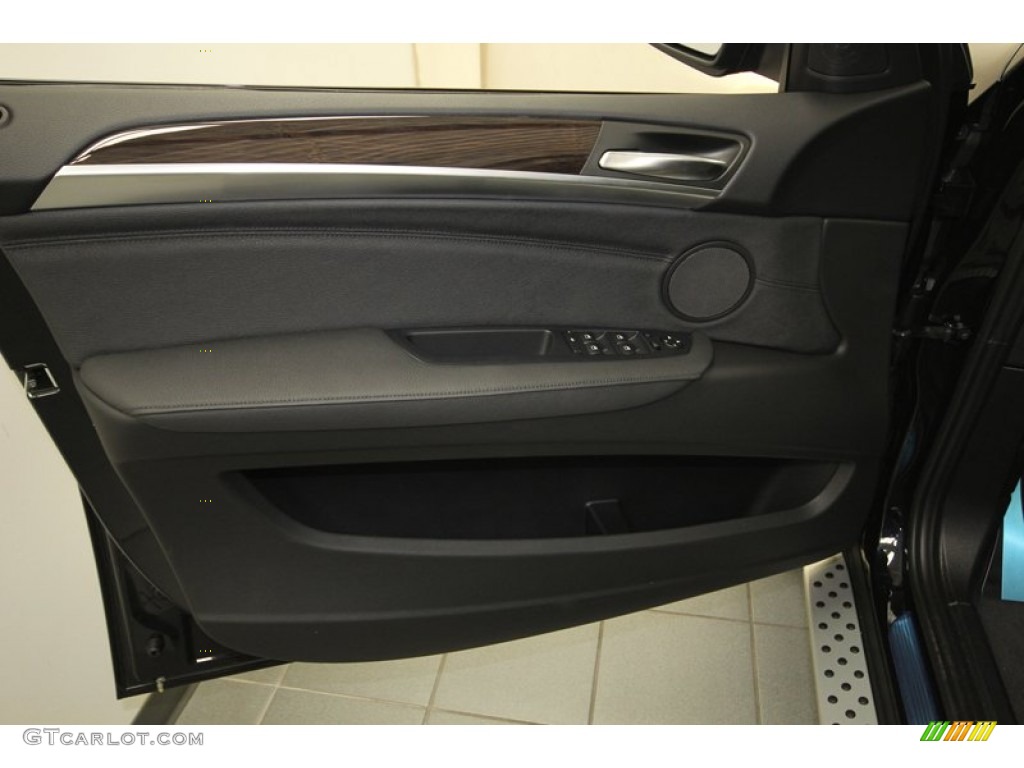 2014 BMW X6 xDrive35i Black Door Panel Photo #80476874