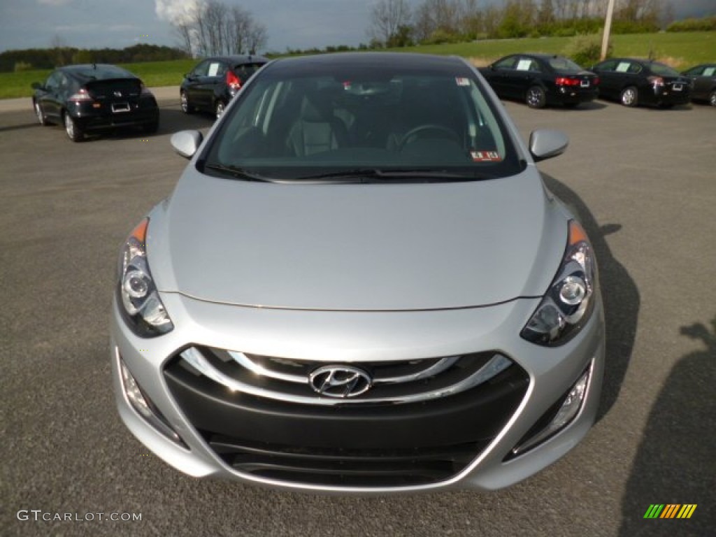 2013 Elantra GT - Silver / Black photo #2