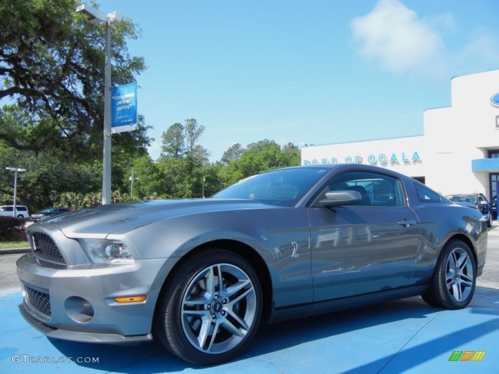 2010 Mustang Shelby GT500 Coupe - Sterling Grey Metallic / Charcoal Black photo #1