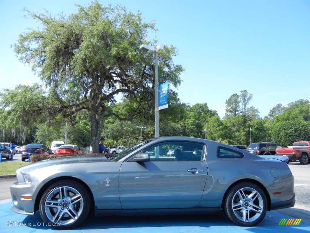 2010 Mustang Shelby GT500 Coupe - Sterling Grey Metallic / Charcoal Black photo #2