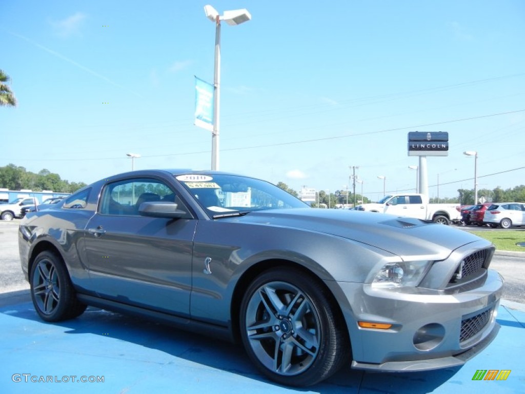 2010 Mustang Shelby GT500 Coupe - Sterling Grey Metallic / Charcoal Black photo #7