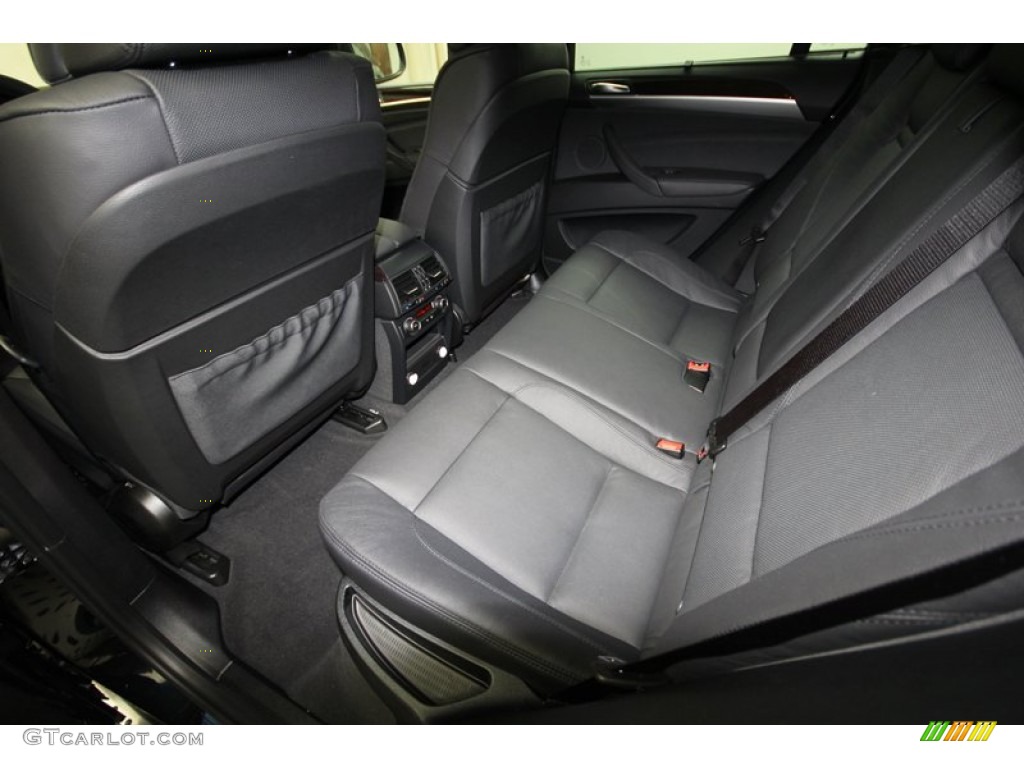 Black Interior 2014 BMW X6 xDrive35i Photo #80477012