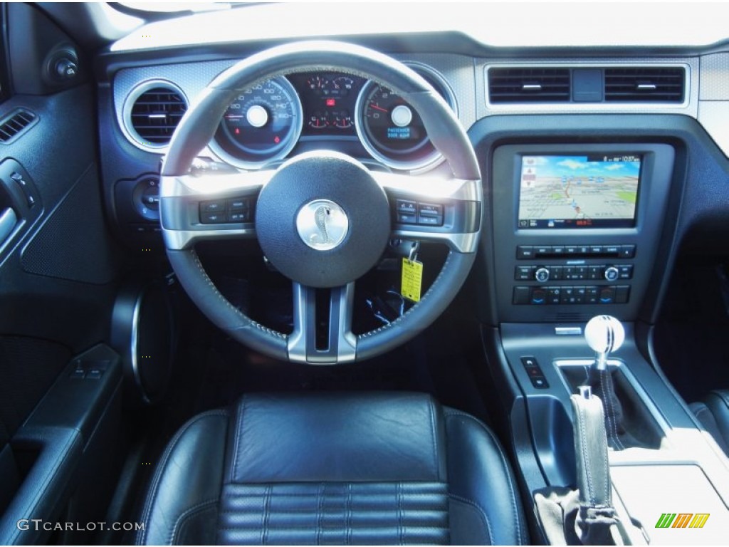 2010 Ford Mustang Shelby GT500 Coupe Charcoal Black Dashboard Photo #80477082