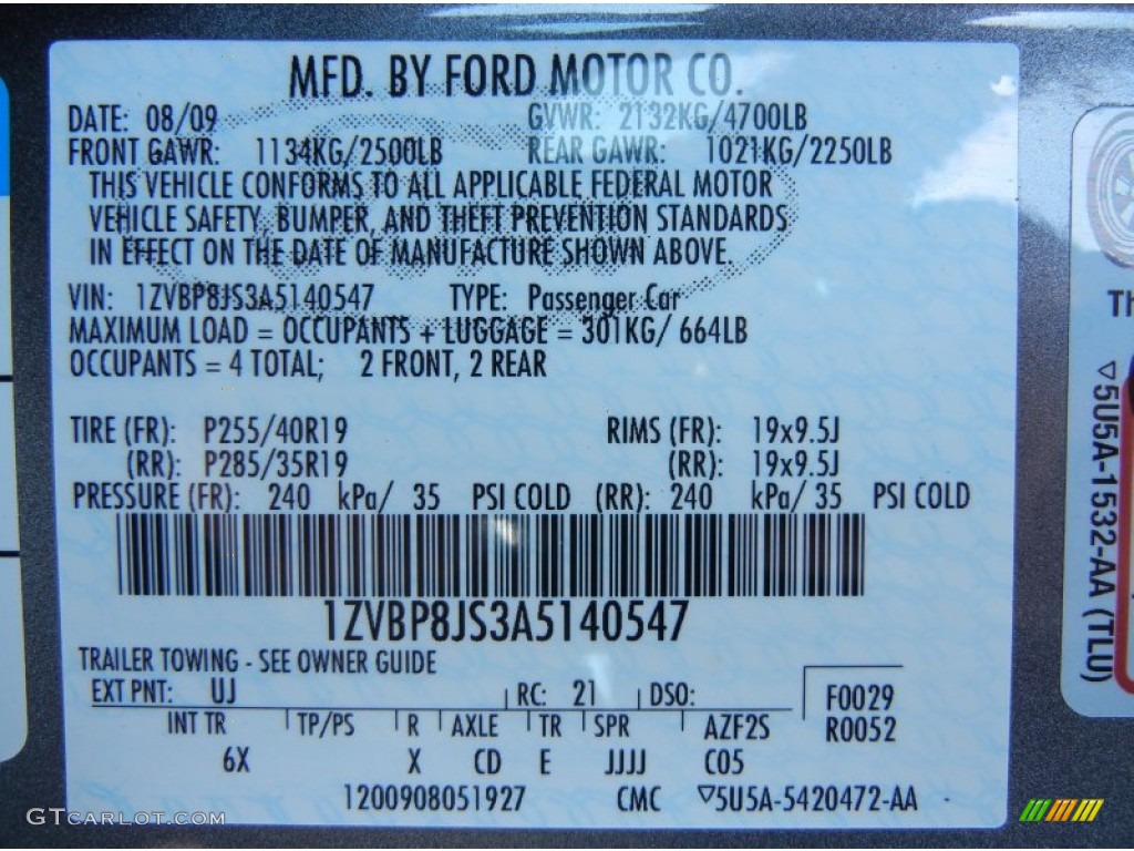 2010 Mustang Shelby GT500 Coupe - Sterling Grey Metallic / Charcoal Black photo #27