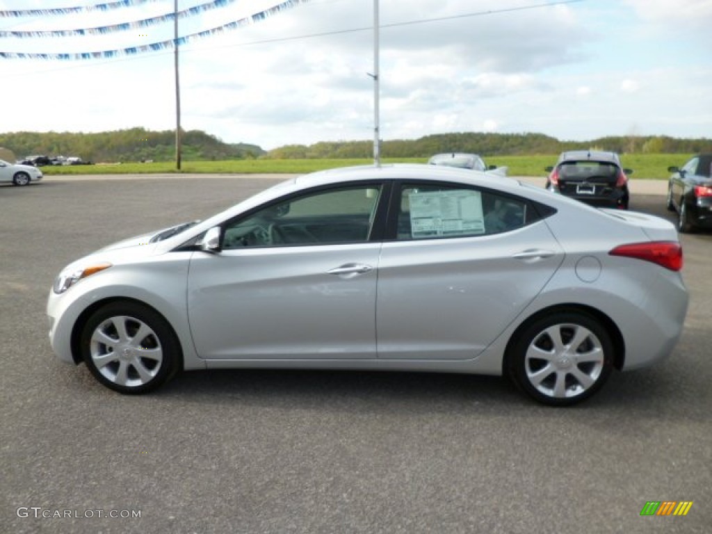2013 Elantra Limited - Silver / Gray photo #4