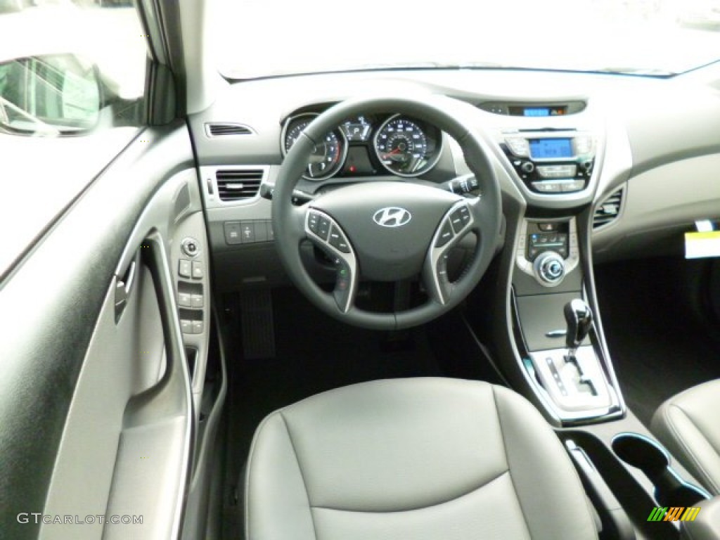 2013 Elantra Limited - Silver / Gray photo #15