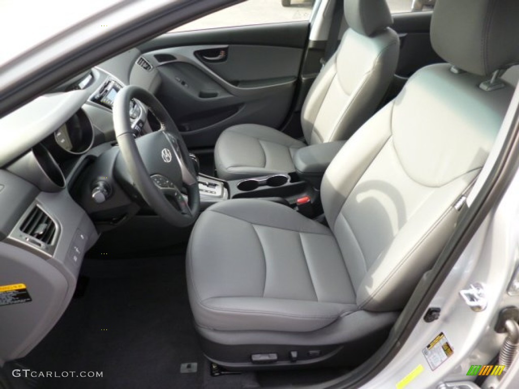 2013 Elantra Limited - Silver / Gray photo #16