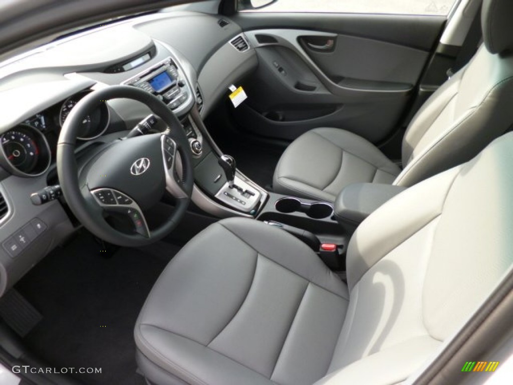 2013 Elantra Limited - Silver / Gray photo #17